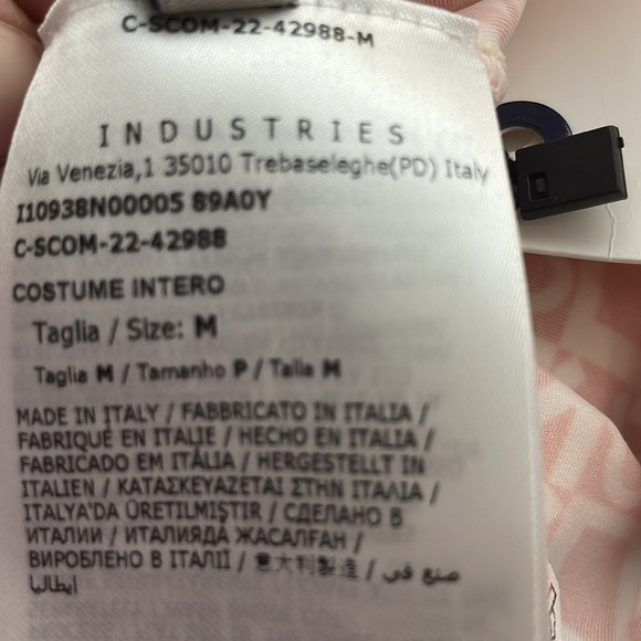 Moncler Orange Logo Scoopback One-Piece Swimsuit Size Medium NWT - Picture 14 of 15